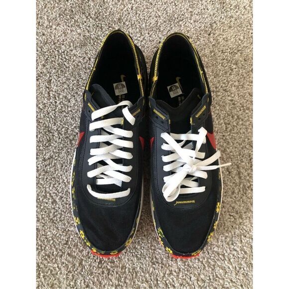 Nike Free Run Waffle Sunflower Black/Red Men's Size 11 - Picture 4 of 6